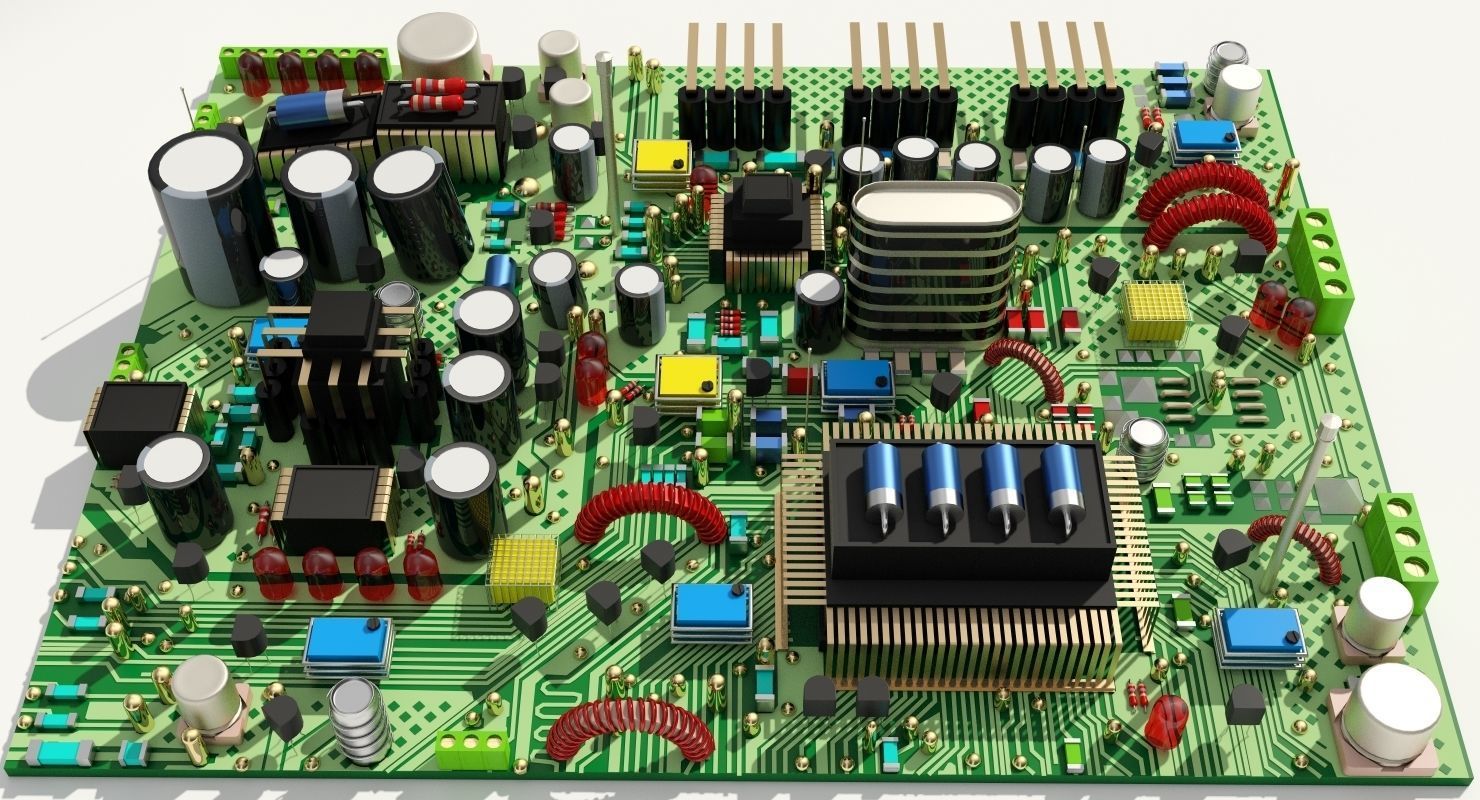  Circuit Board 3D model_3