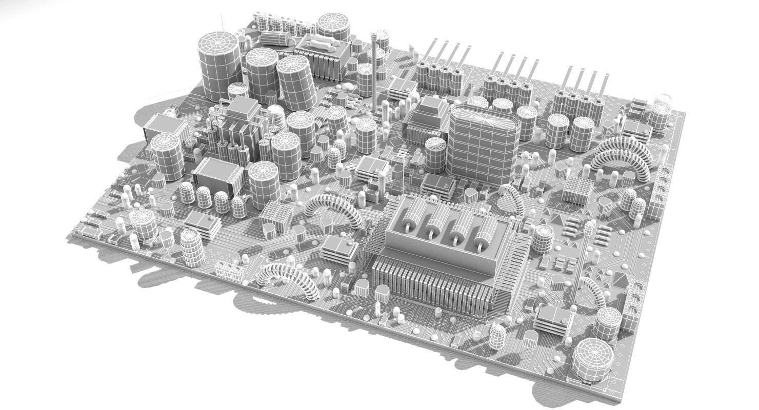  Circuit Board 3D model_11
