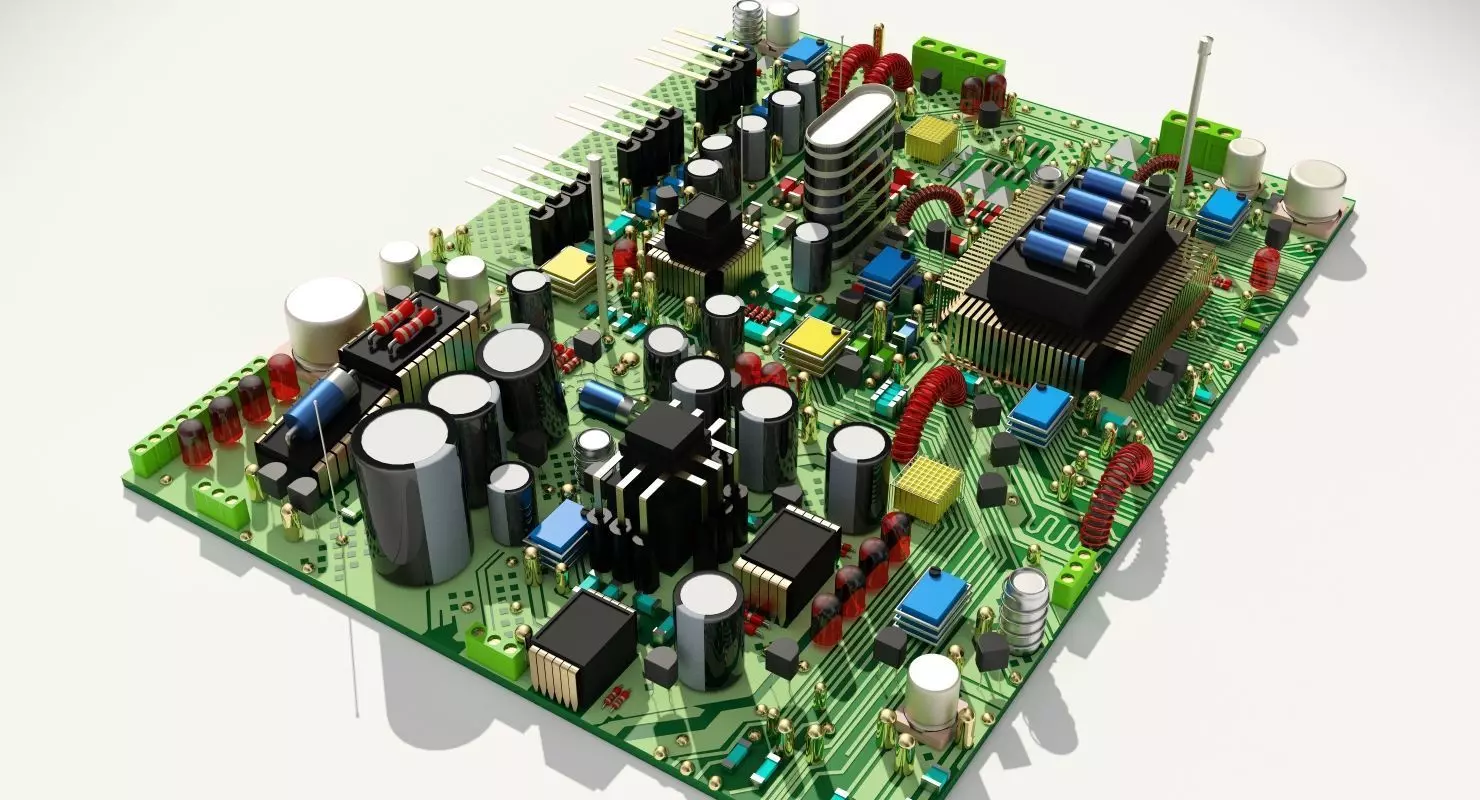  Circuit Board 3D model_0