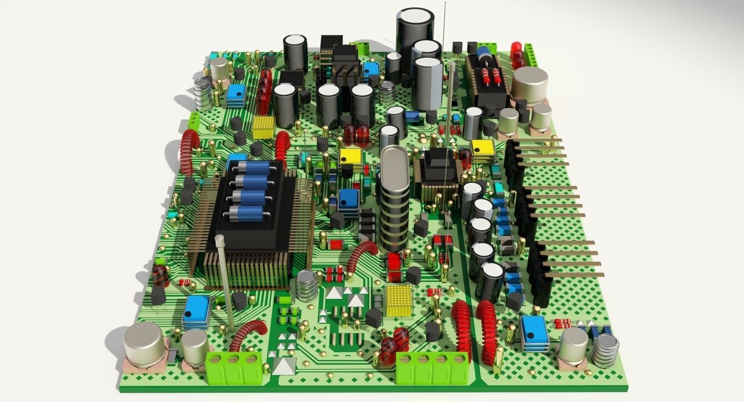  Circuit Board 3D model_1