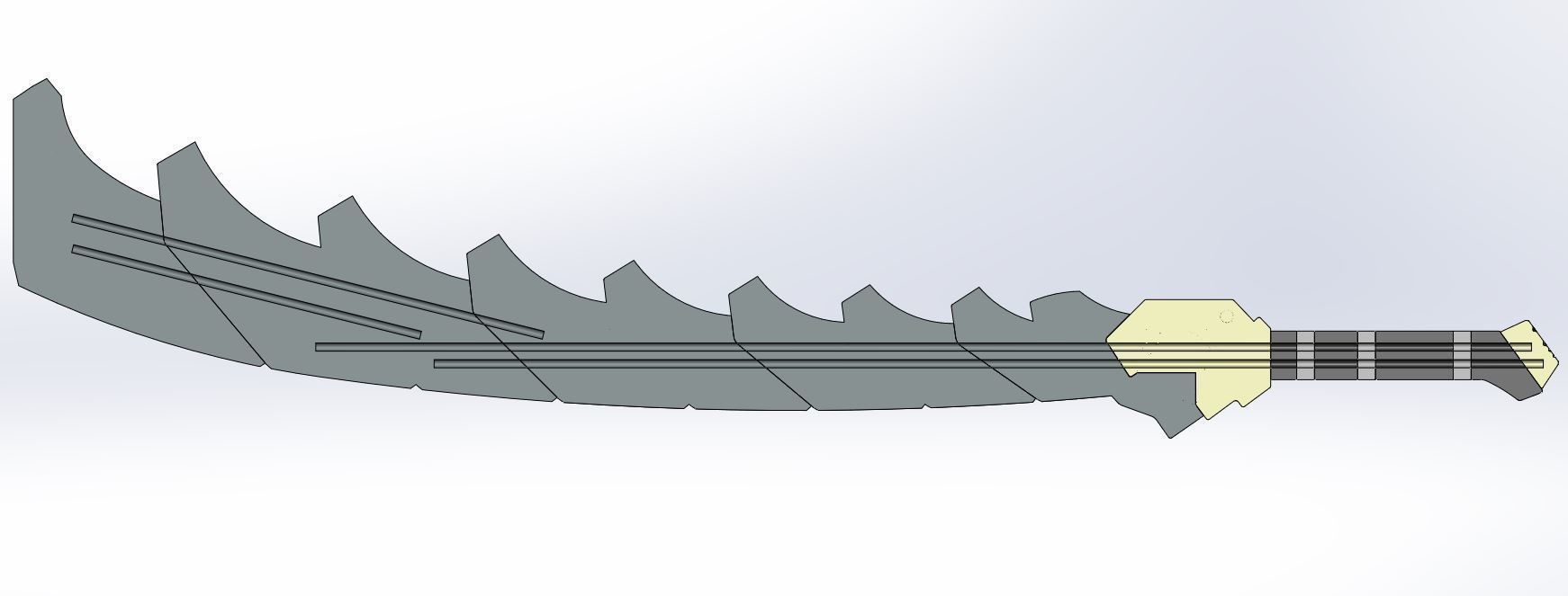 Super composite sword from the game Shadow Fight 2 3D print model_23