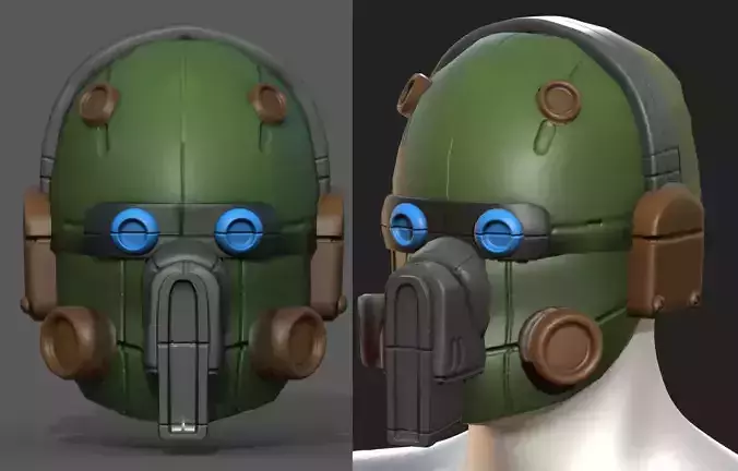Helmet military combat soldier armor scifi 