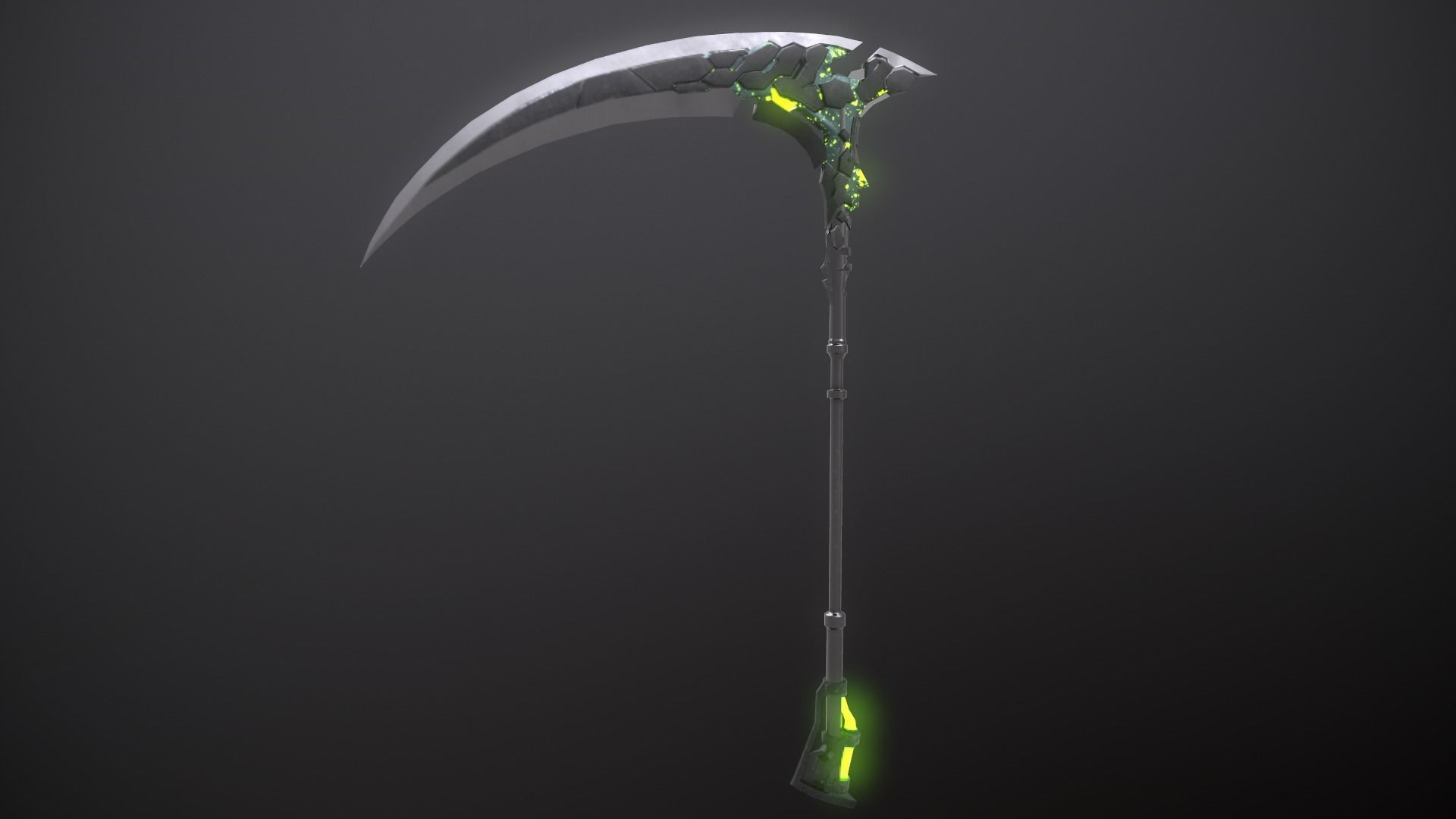 SCI-FI RAPTOR SCYTHE Low-poly 3D model_7