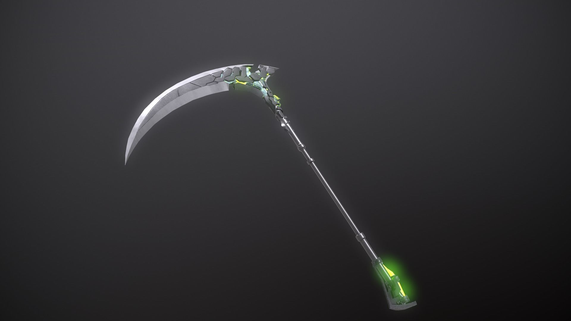 SCI-FI RAPTOR SCYTHE Low-poly 3D model_9