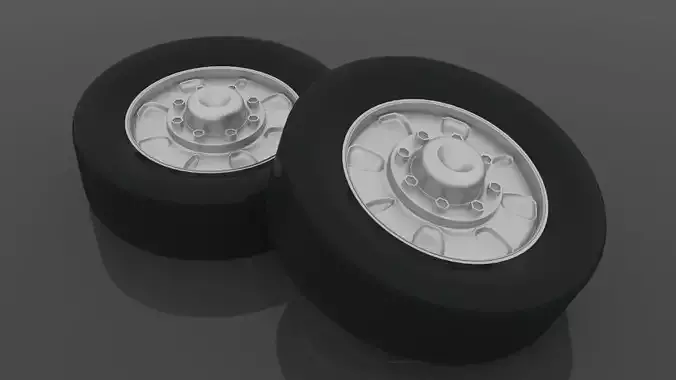 Wheel with vray materials