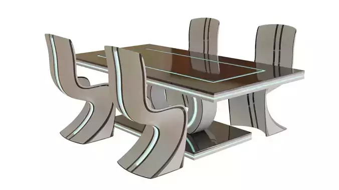 Scifi Chair Futuristic Interior Decoration  Low-poly 3D model