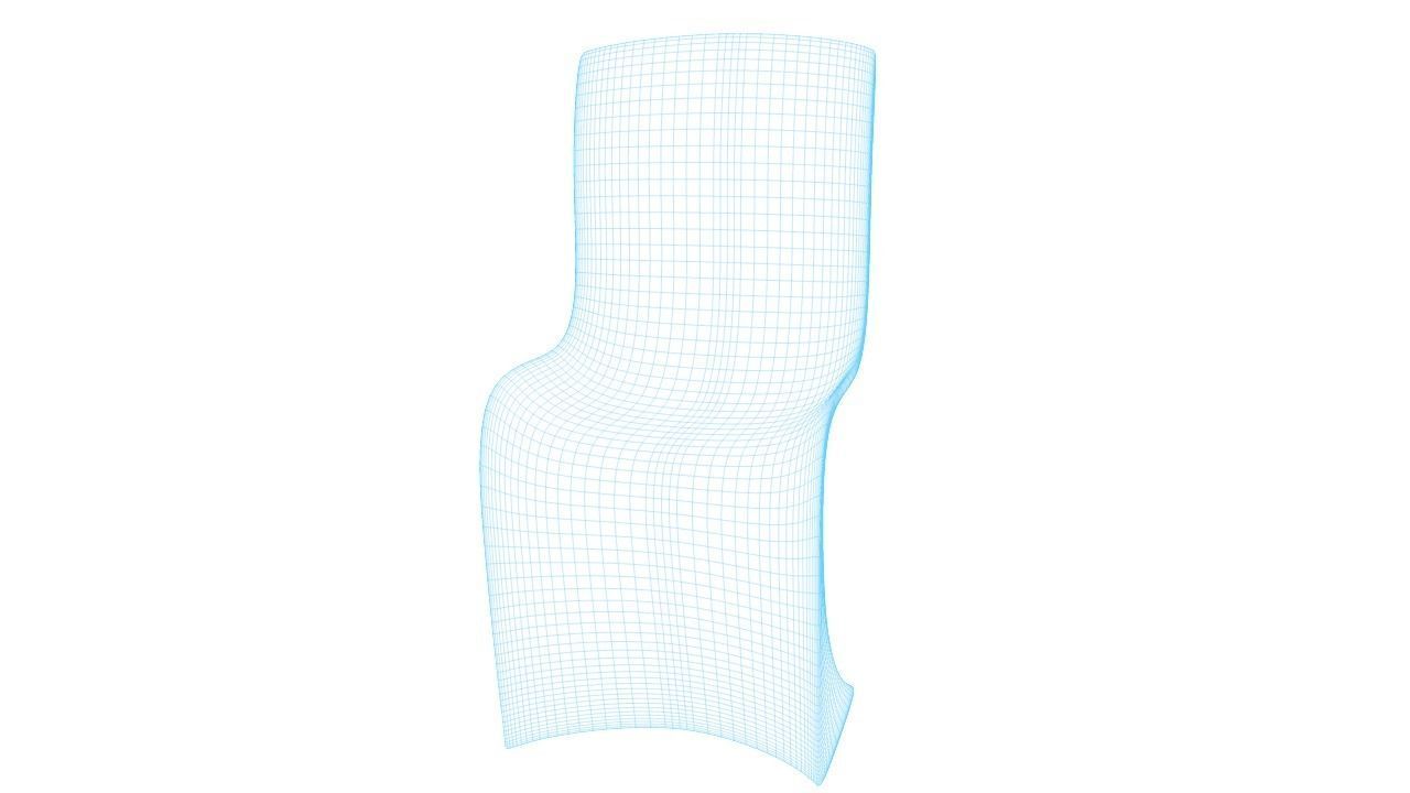 Scifi Chair Futuristic Interior Decoration Low-poly 3D model_16