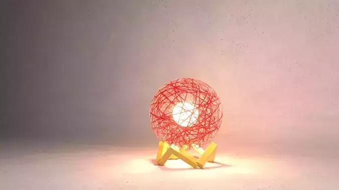 Red Transparent Lamp