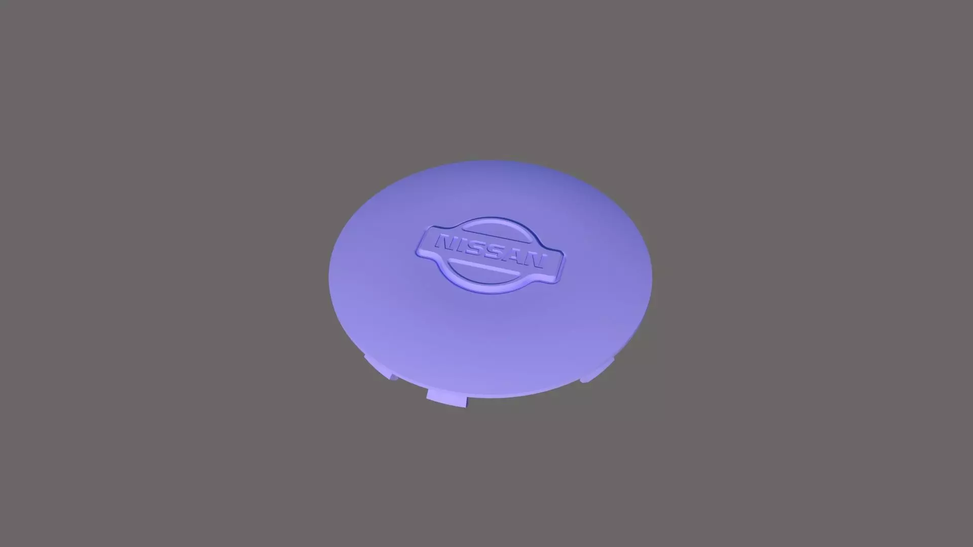 nissan primera p10 wheel cap 3D print model_0