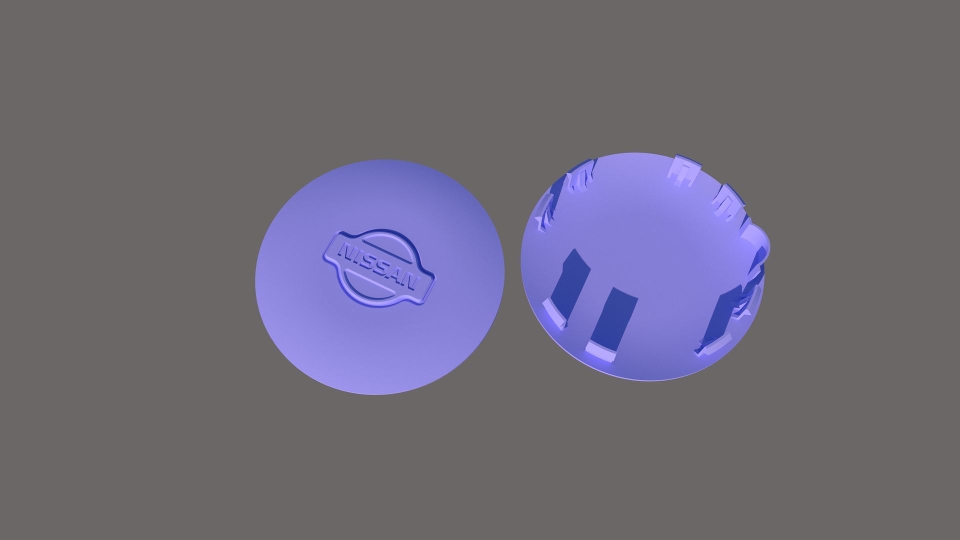 nissan primera p10 wheel cap 3D print model_2