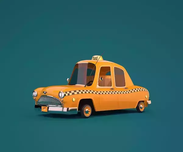 cartoon taxi 