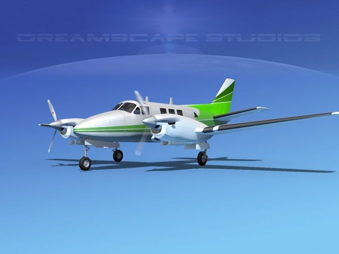 Beechcraft King Air C90 V01 3D model