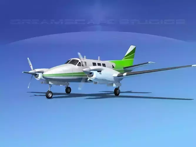 Beechcraft King Air C90 V01 3D model