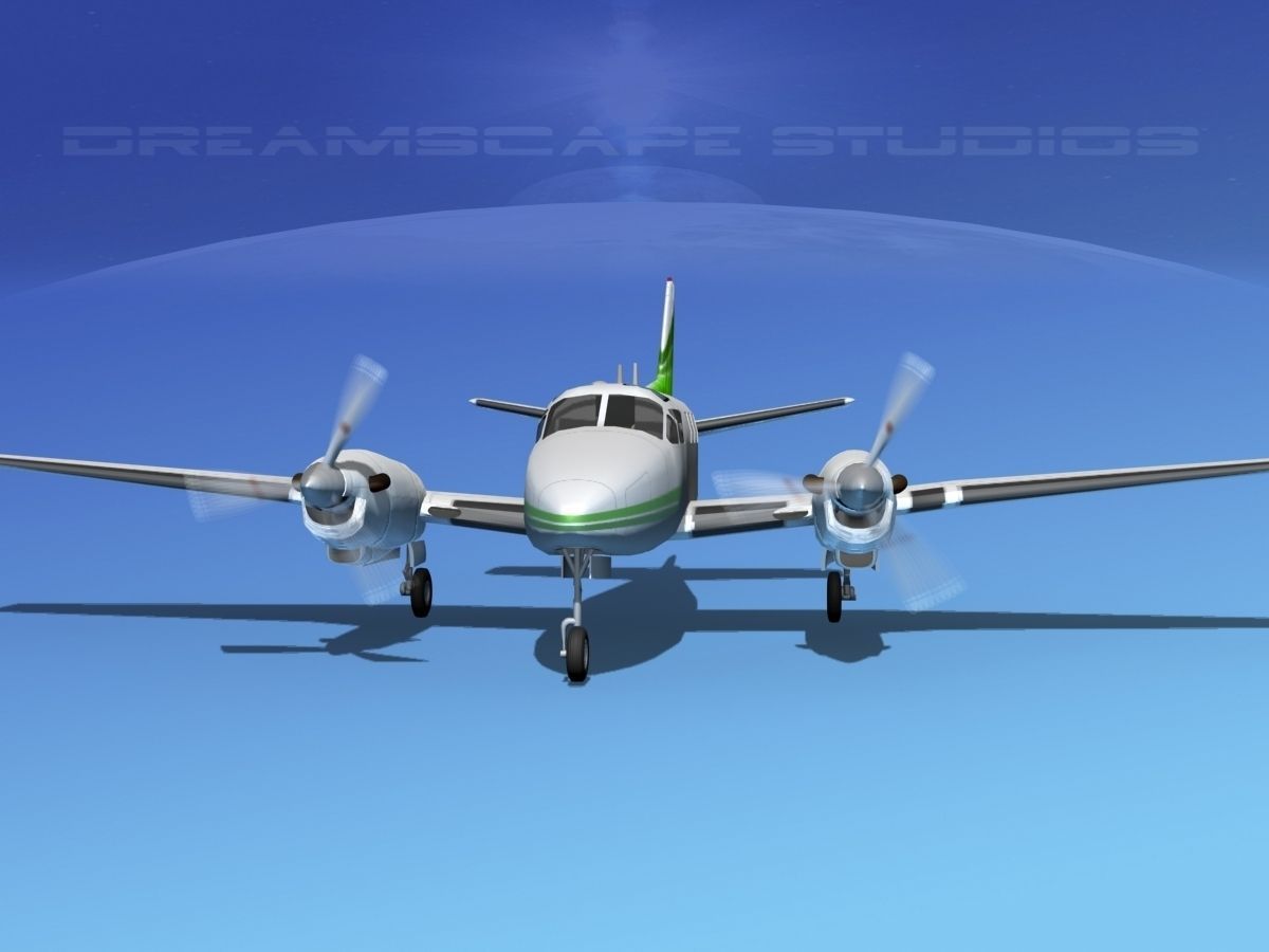Beechcraft King Air C90 V01 3D model_1