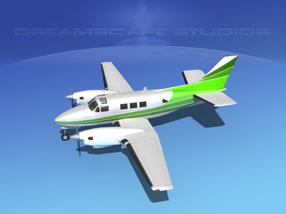 Beechcraft King Air C90 V01 3D model_8