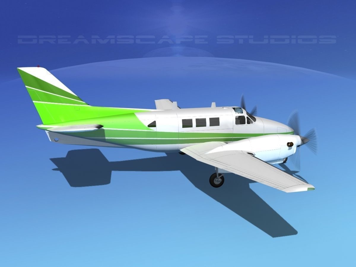 Beechcraft King Air C90 V01 3D model_4