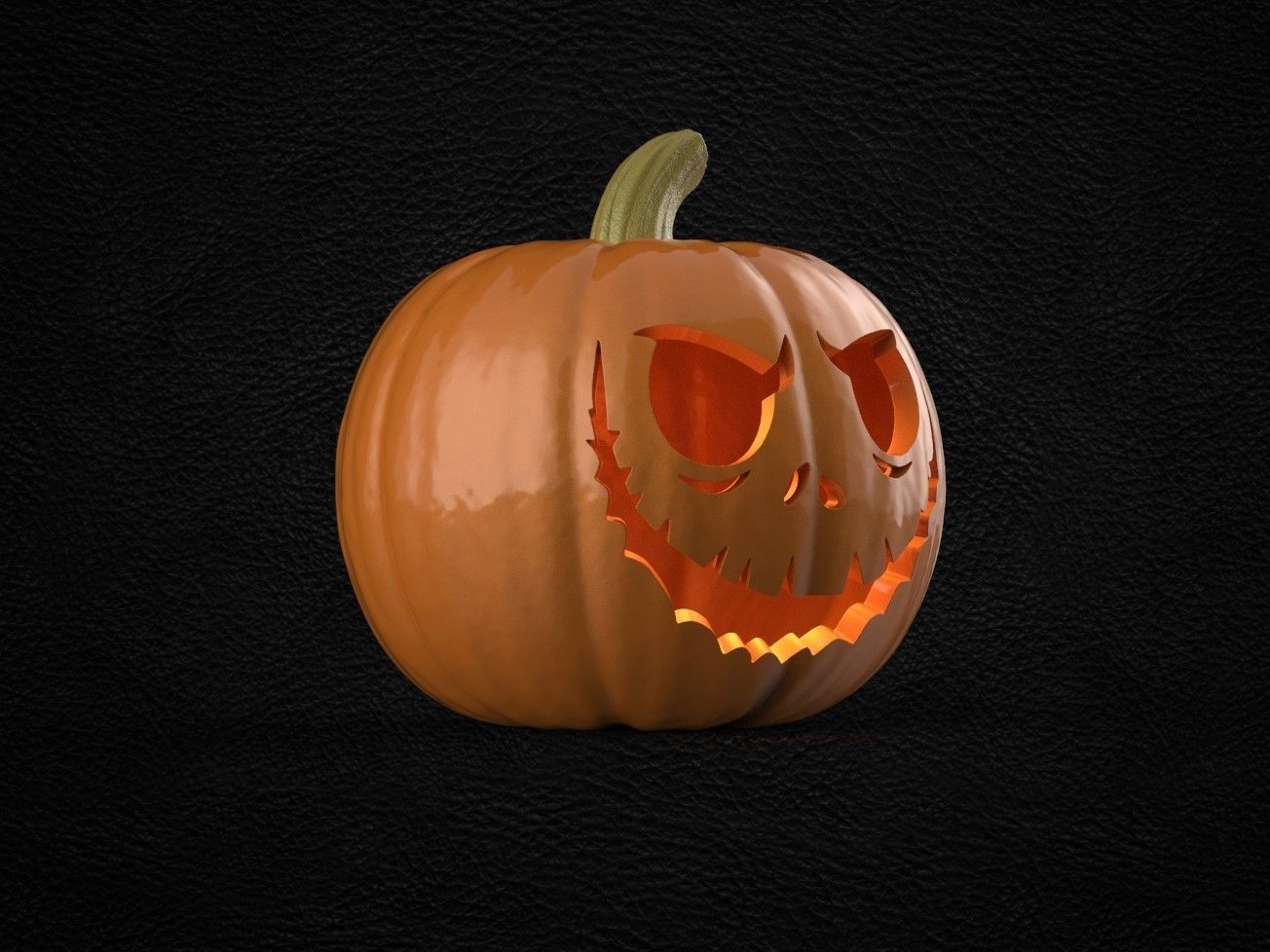 Jack Skellington Jack O Lantern Pumpkin 3D print model_2