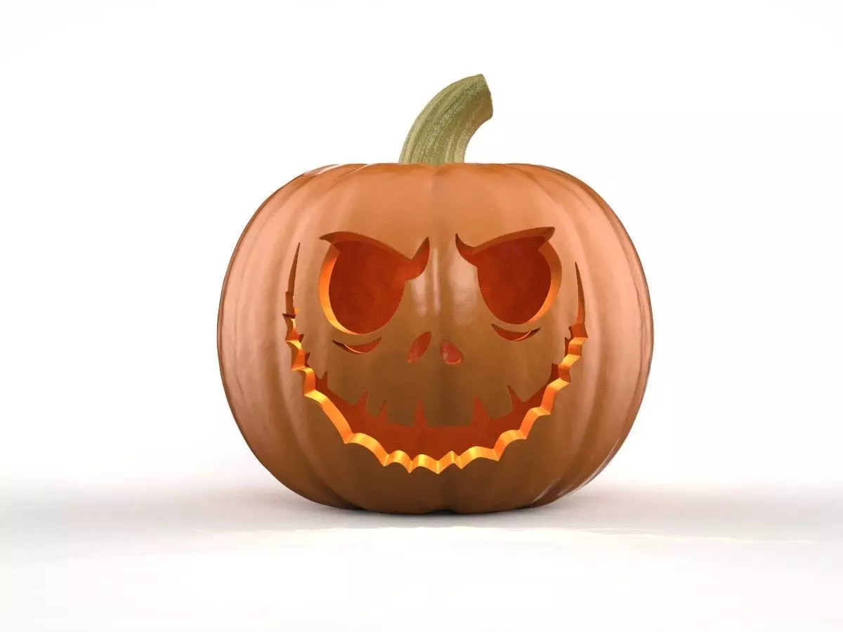 Jack Skellington Jack O Lantern Pumpkin 3D print model_0