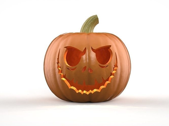 Jack Skellington Jack O Lantern Pumpkin 3D print model
