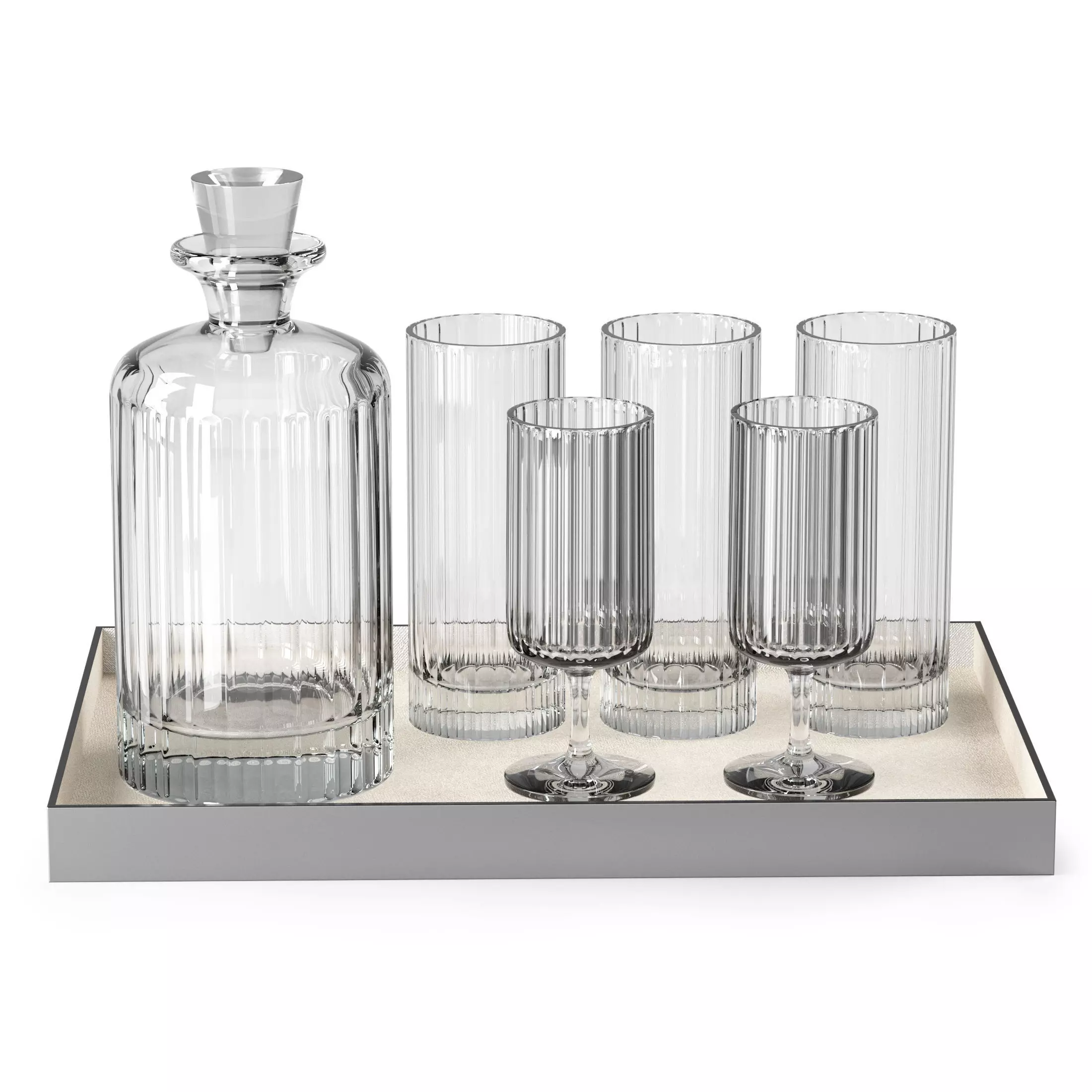 Glass set by Richard Brendon  3D model_0