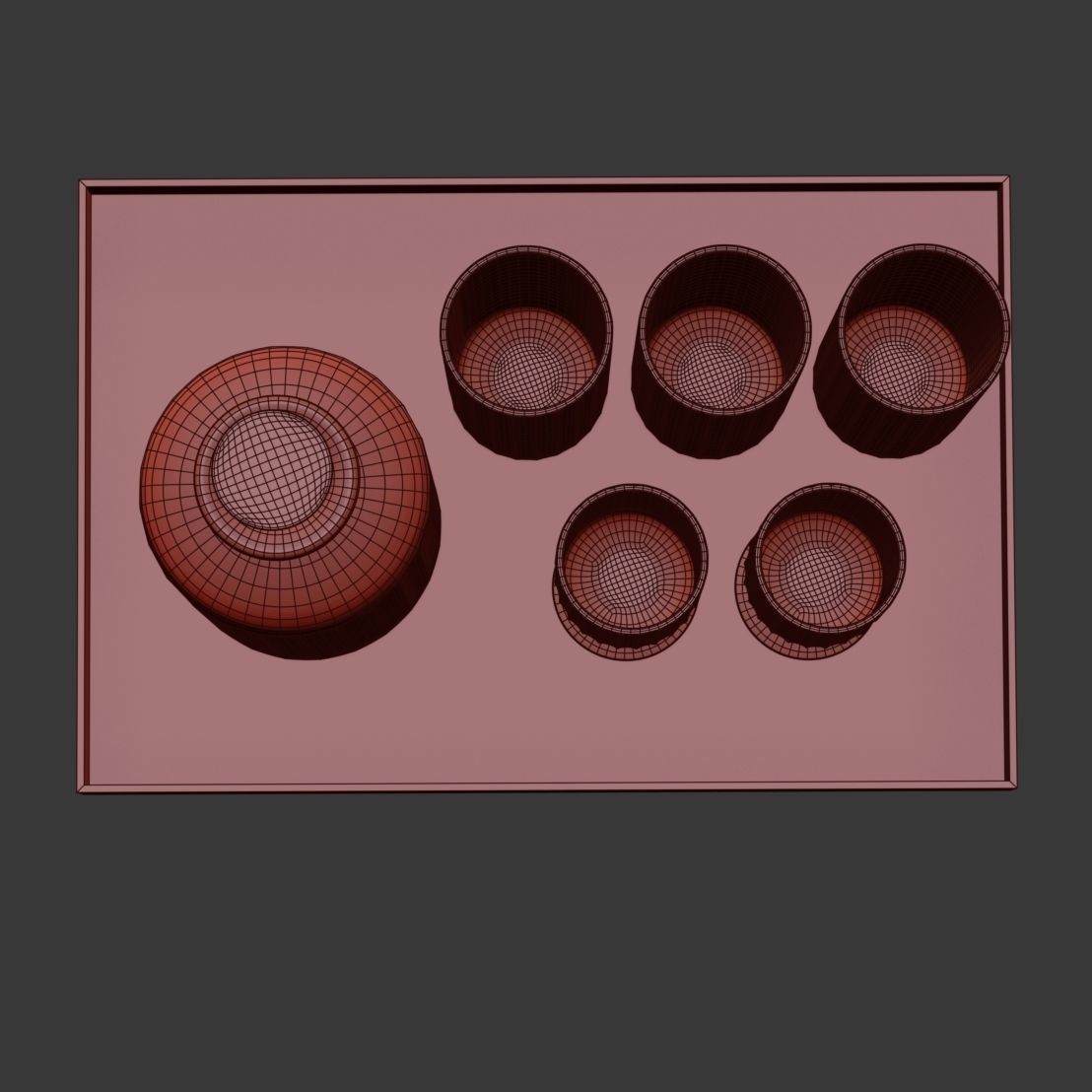 Glass set by Richard Brendon  3D model_5