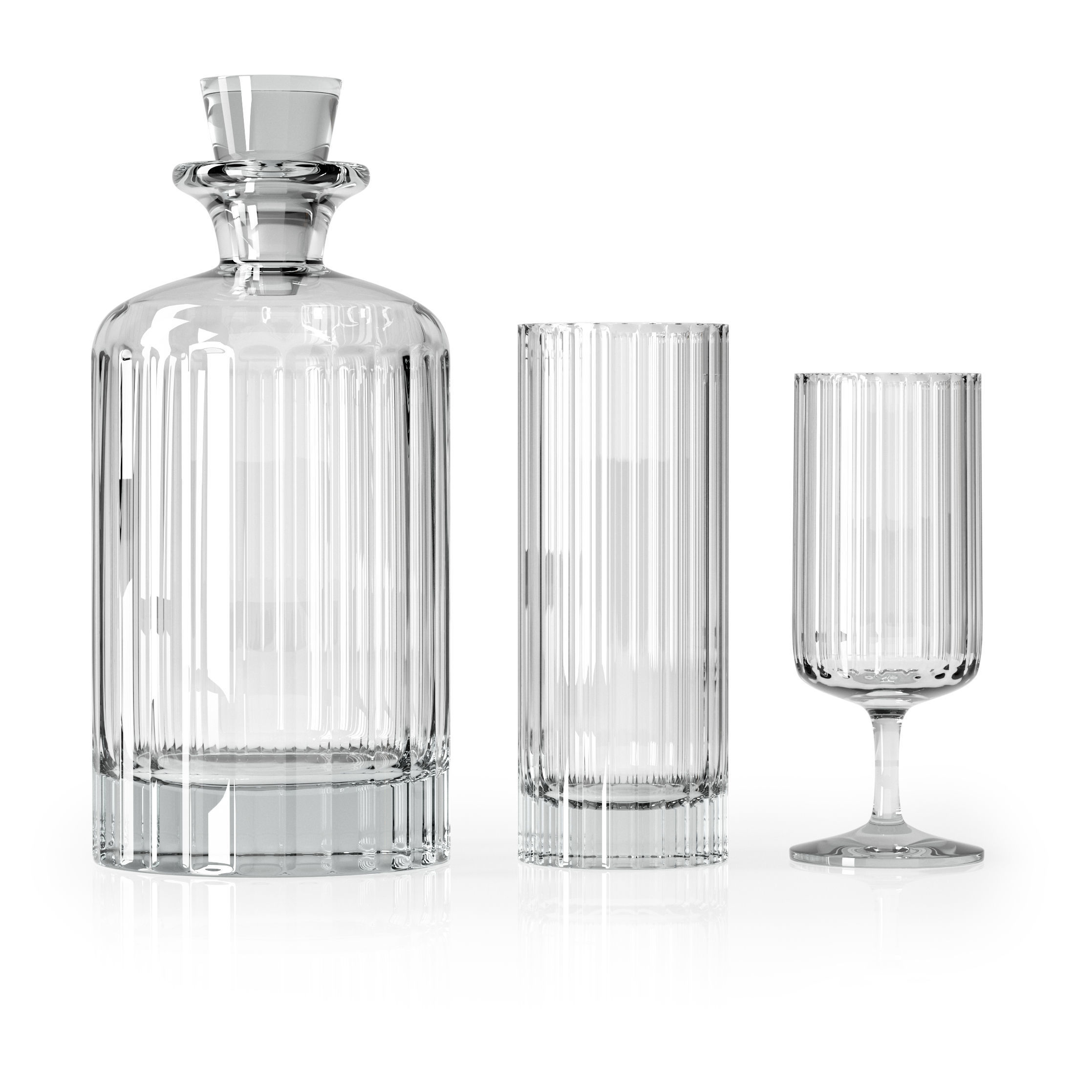 Glass set by Richard Brendon  3D model_1