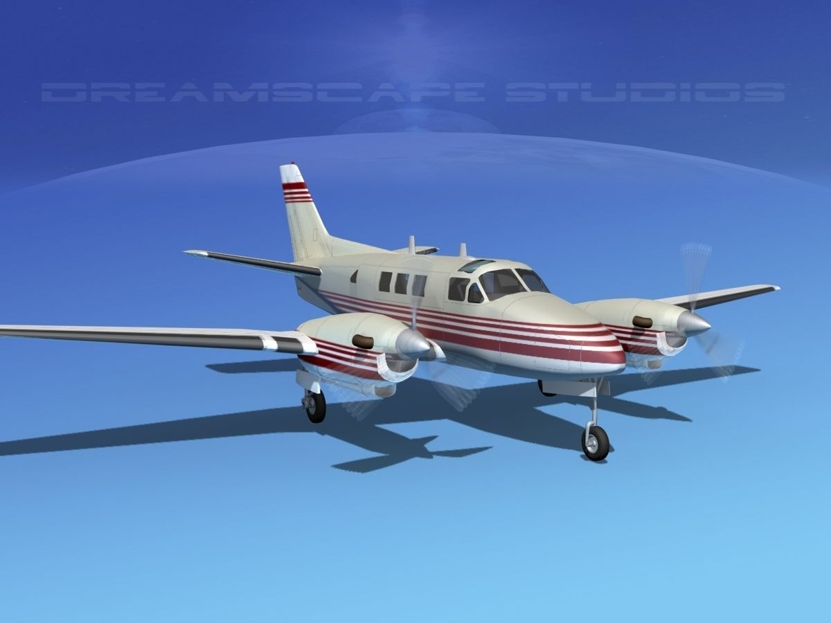 Beechcraft King Air C90 V03 3D model_3