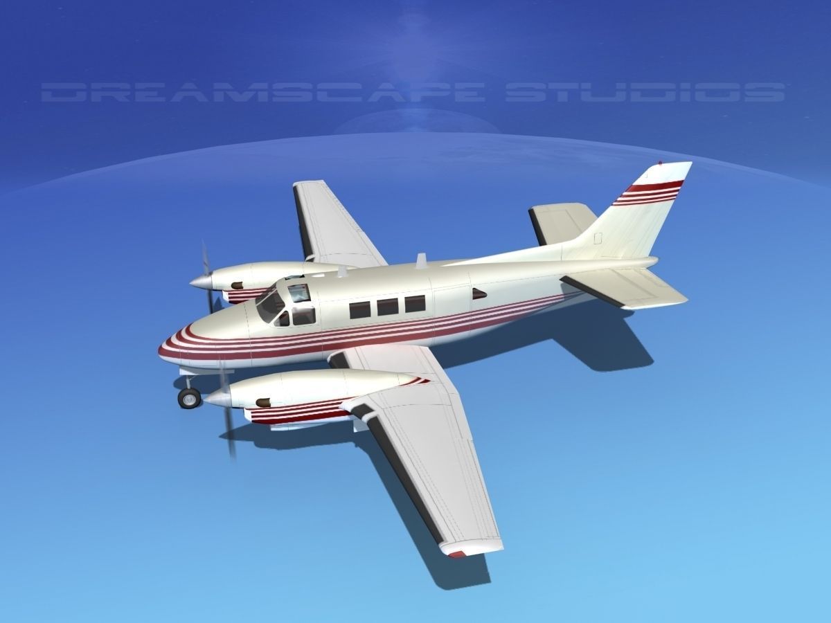 Beechcraft King Air C90 V03 3D model_9