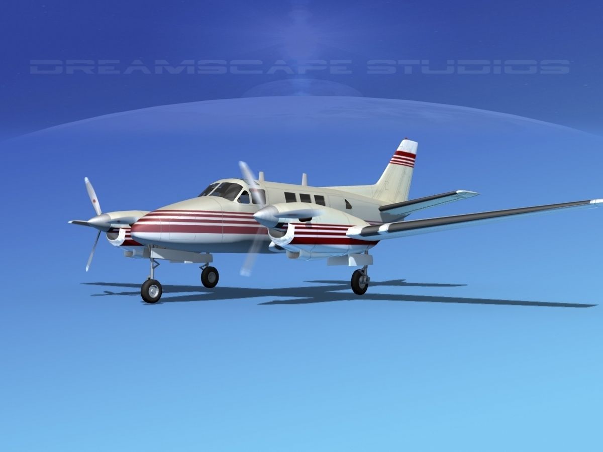 Beechcraft King Air C90 V03 3D model_1