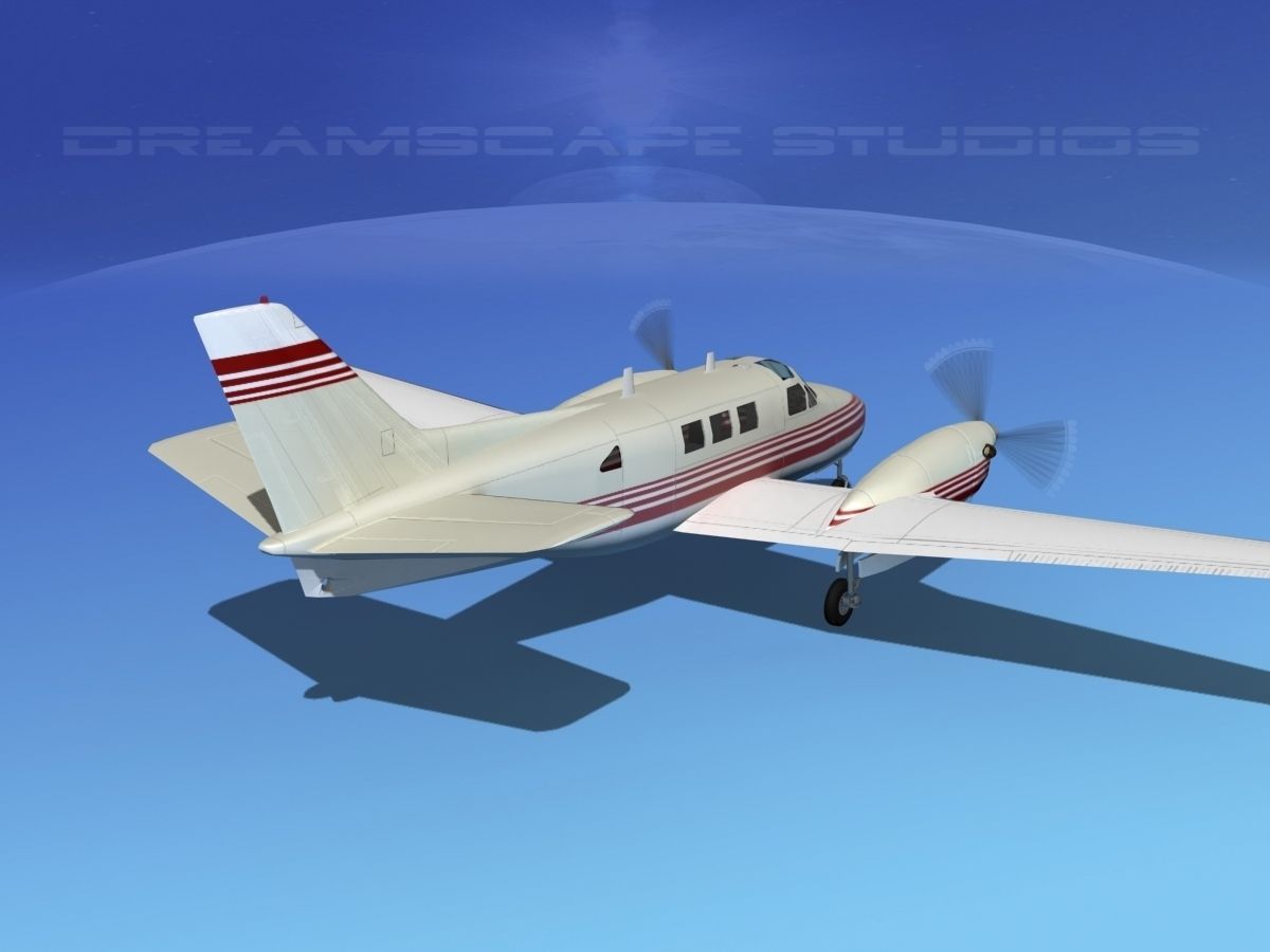 Beechcraft King Air C90 V03 3D model_5