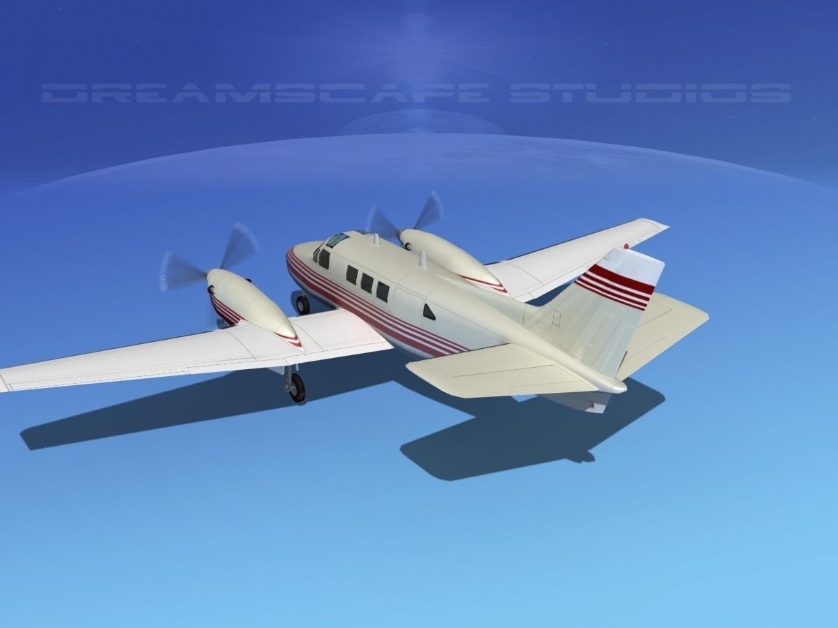 Beechcraft King Air C90 V03 3D model_7