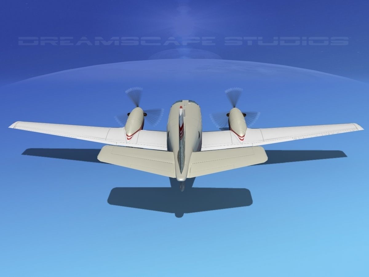 Beechcraft King Air C90 V03 3D model_6