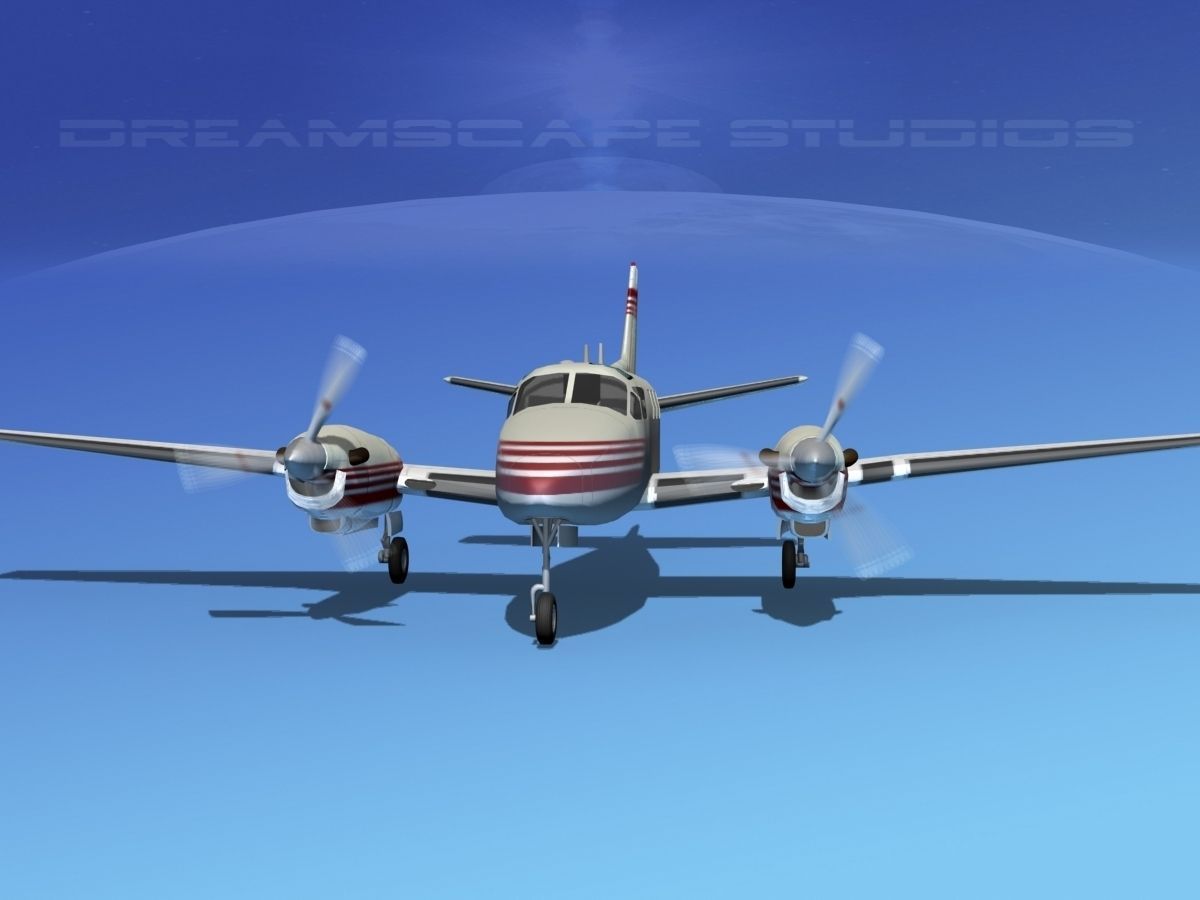 Beechcraft King Air C90 V03 3D model_2