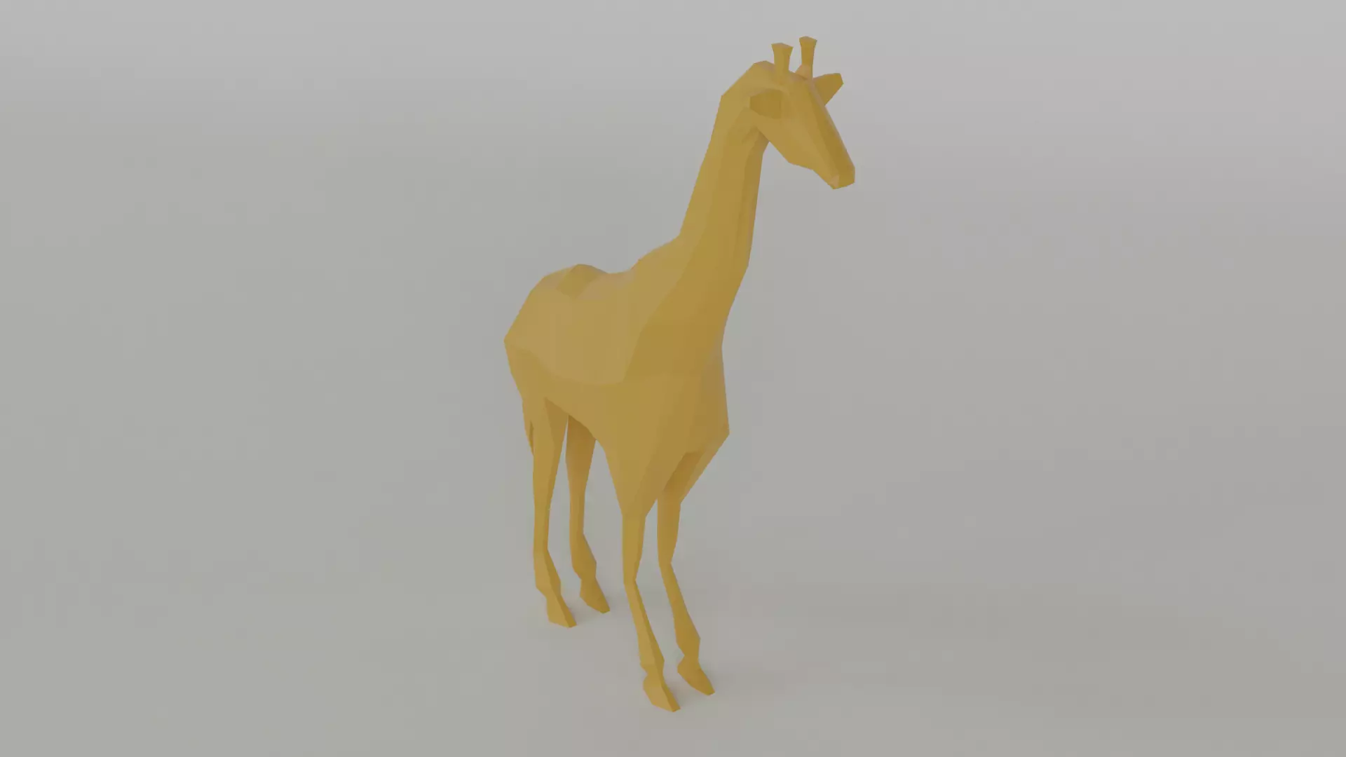 Low Poly Giraffe Free low-poly 3D model_0