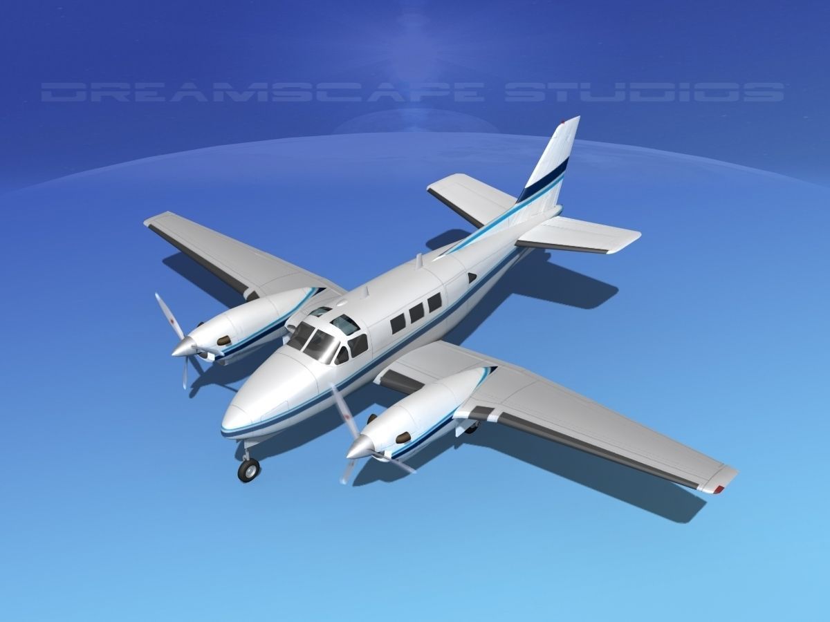 Beechcraft King Air C90 V04 3D model_10