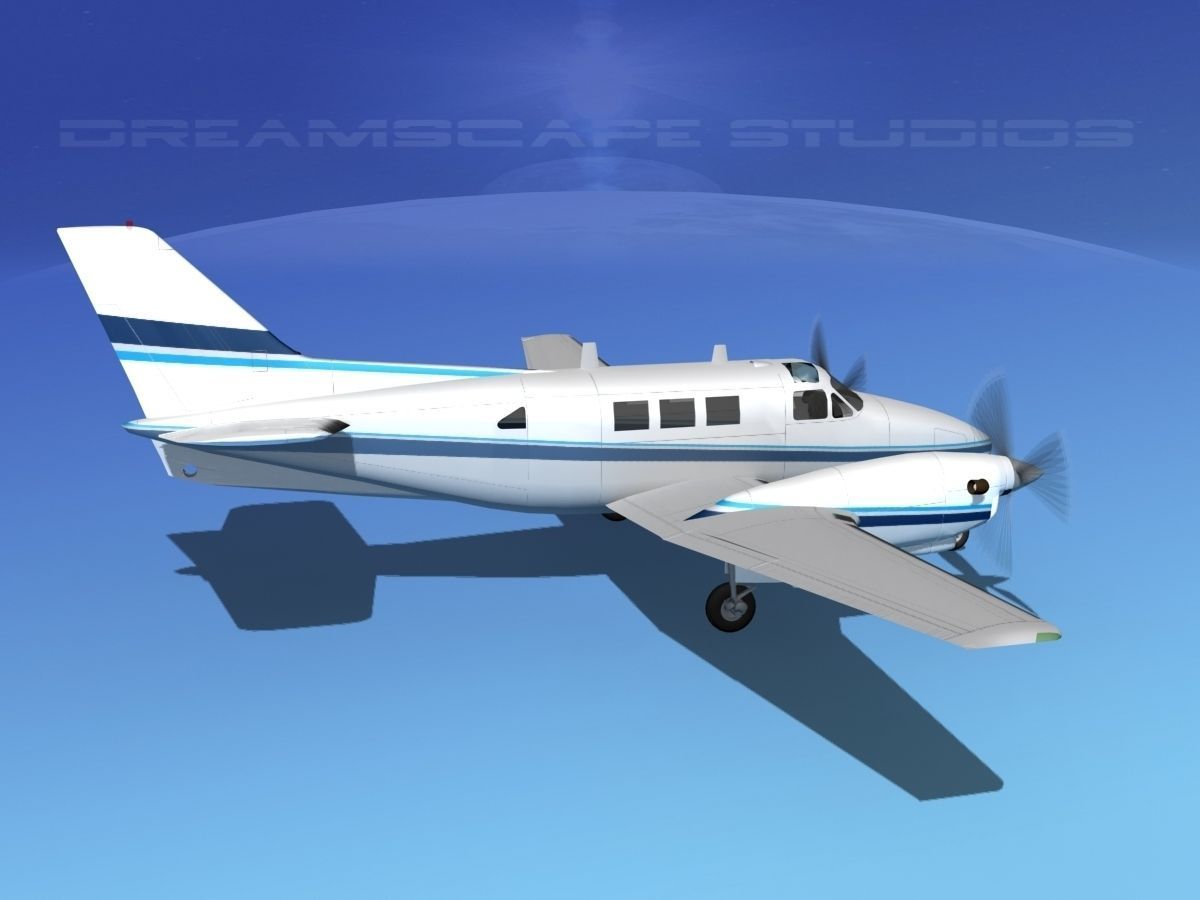 Beechcraft King Air C90 V04 3D model_5
