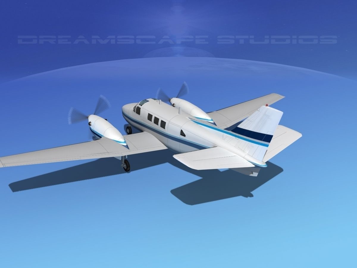 Beechcraft King Air C90 V04 3D model_7
