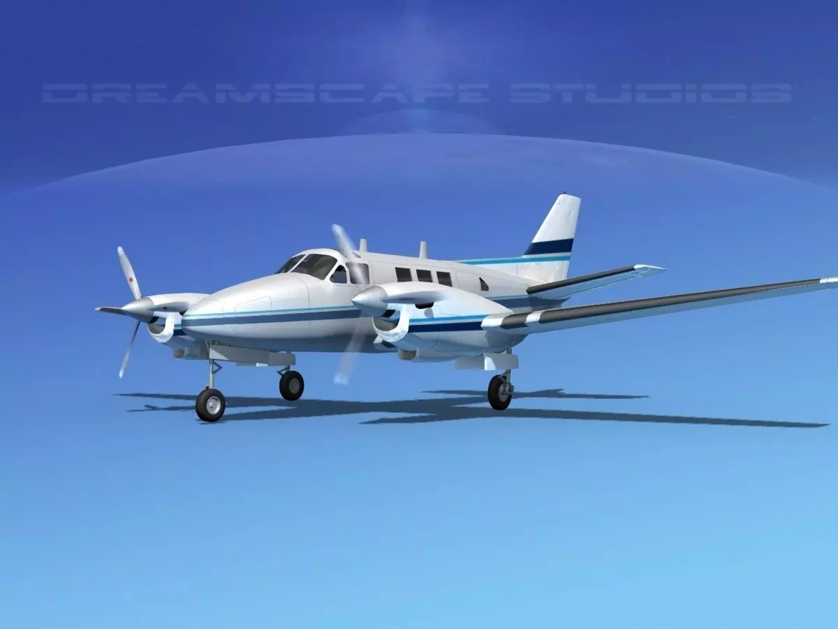 Beechcraft King Air C90 V04 3D model_0