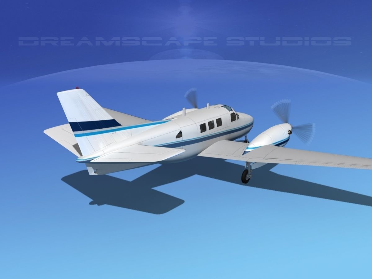 Beechcraft King Air C90 V04 3D model_4