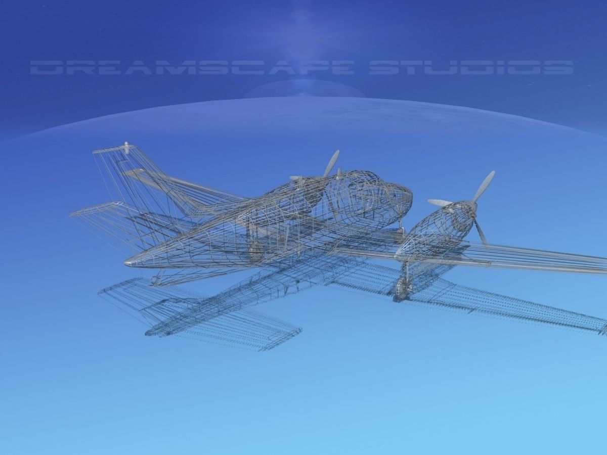 Beechcraft King Air C90 V04 3D model_13