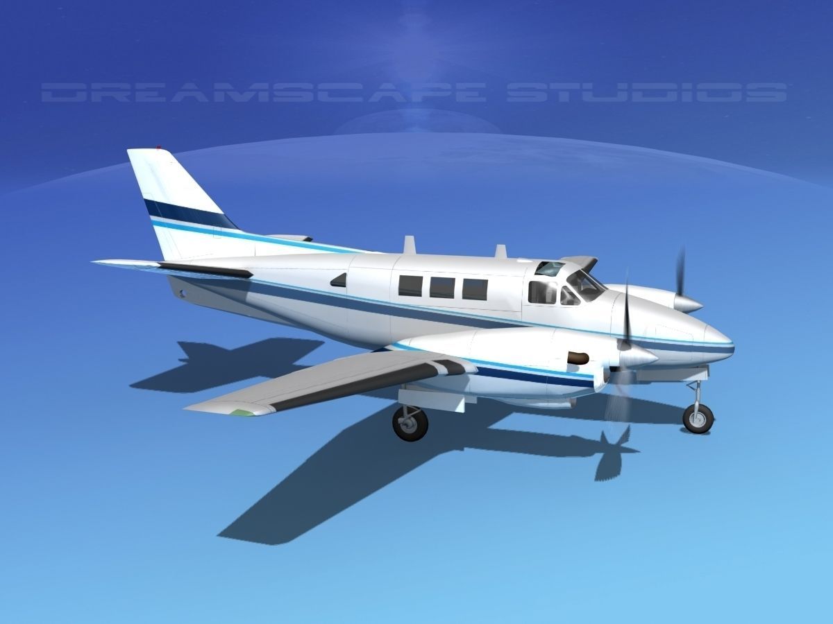 Beechcraft King Air C90 V04 3D model_3