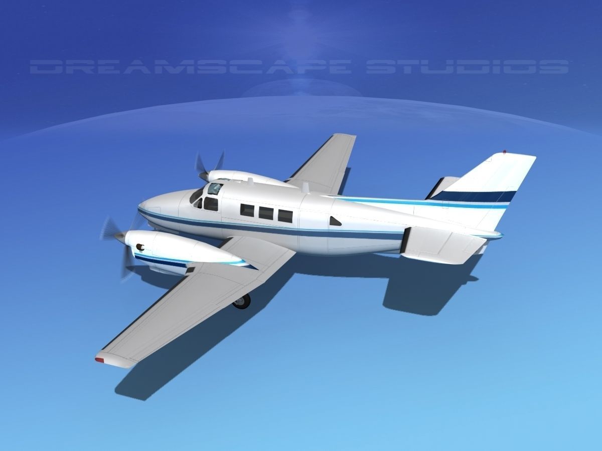 Beechcraft King Air C90 V04 3D model_8