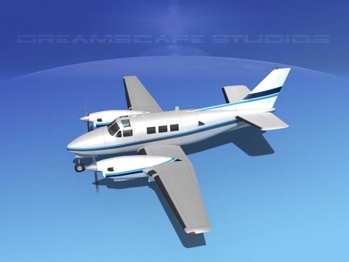 Beechcraft King Air C90 V04 3D model_9