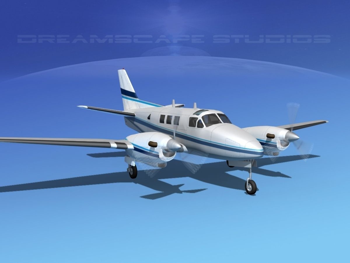 Beechcraft King Air C90 V04 3D model_2