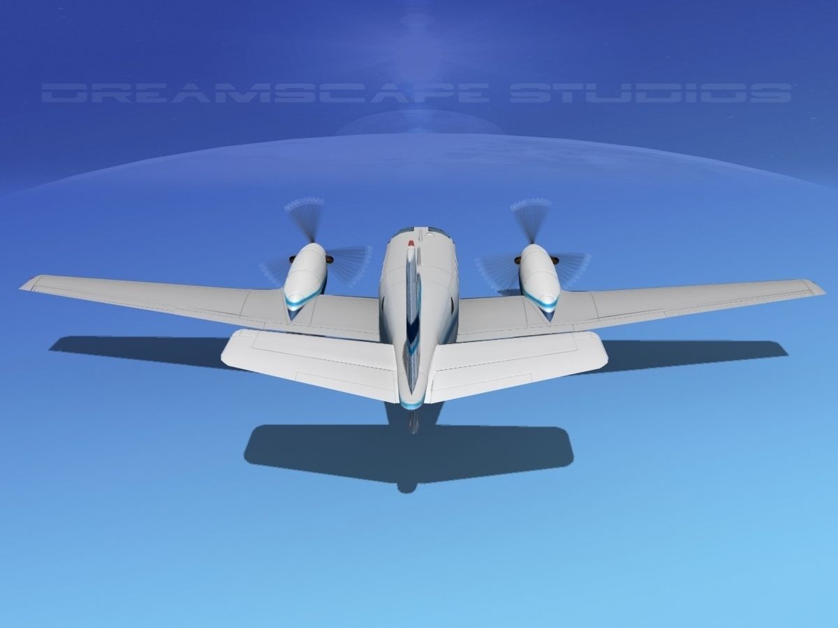 Beechcraft King Air C90 V04 3D model_6