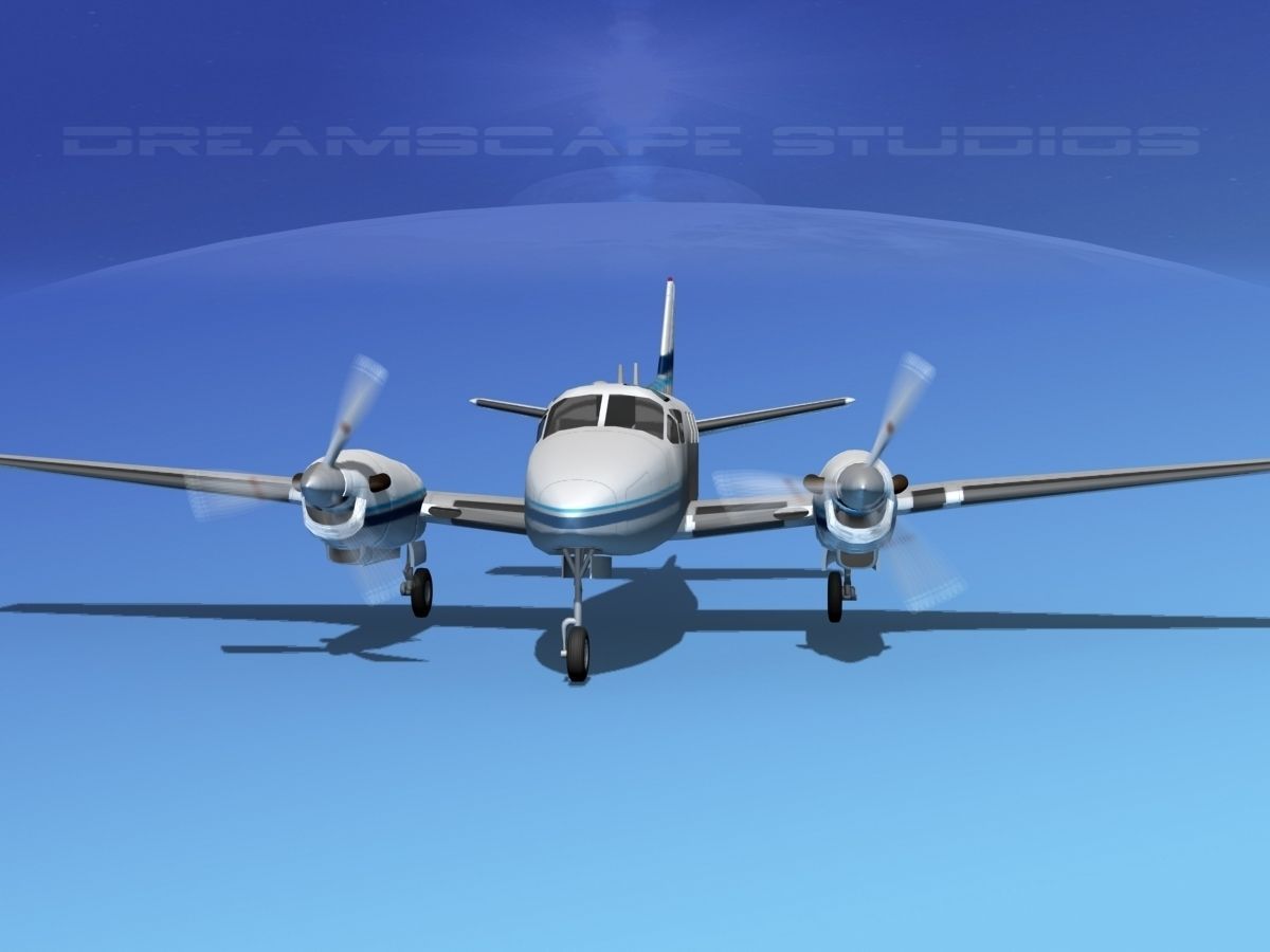 Beechcraft King Air C90 V04 3D model_1