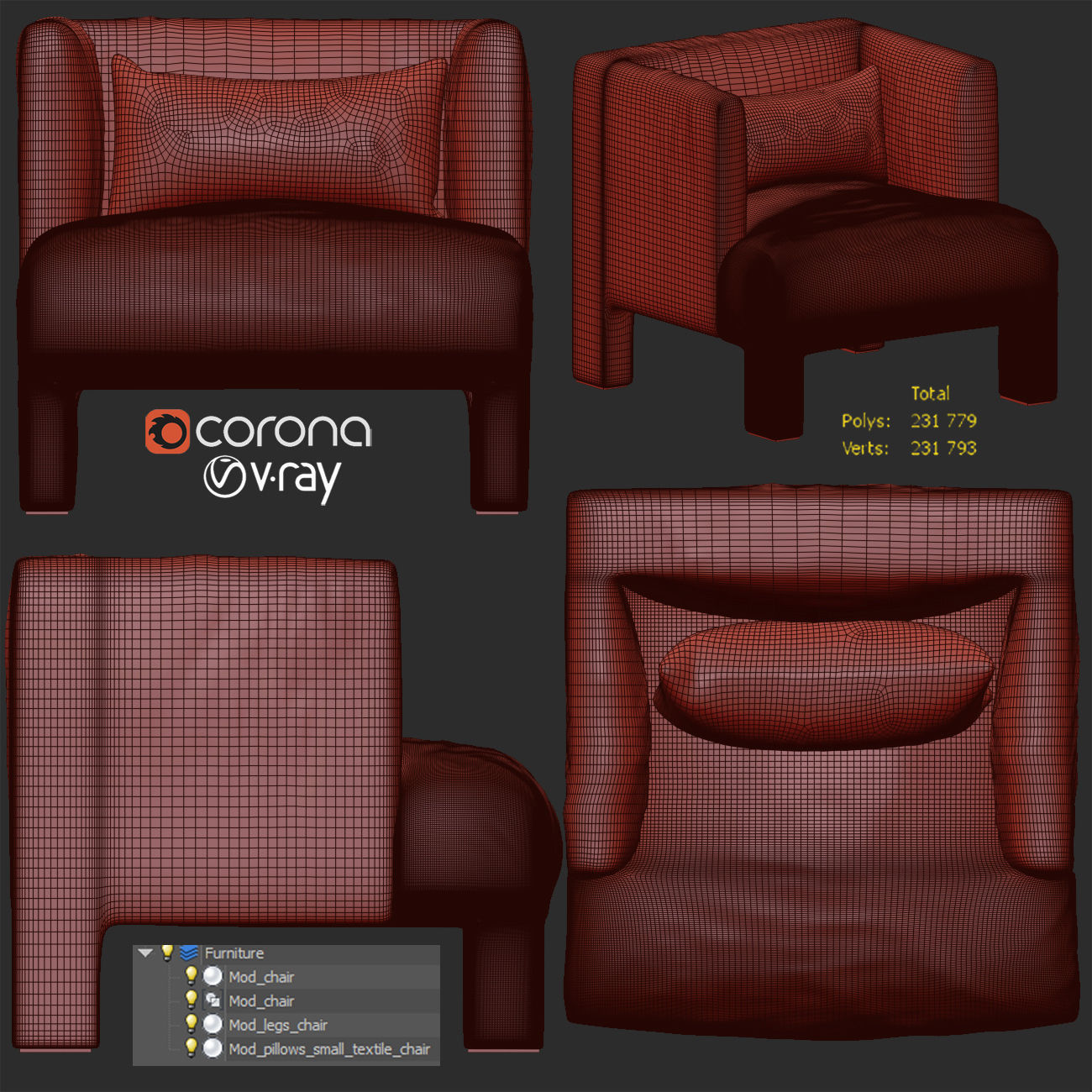 Mod chair 3D model_9