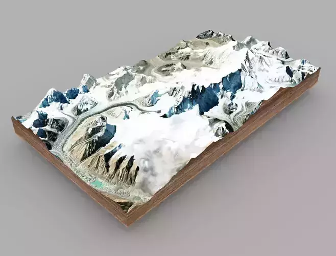 Mountain landscape Kazbek mountains