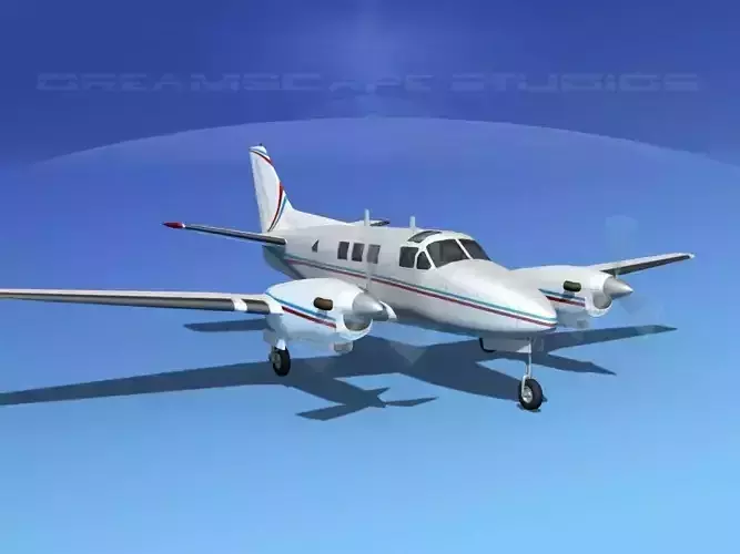 Beechcraft King Air C90 V05 3D model