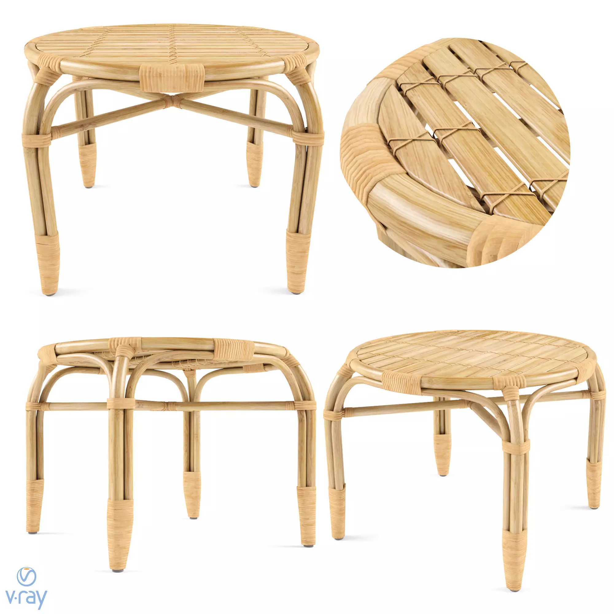 MASTHOLMEN Coffee Table Outdoor ikea 3D model_0